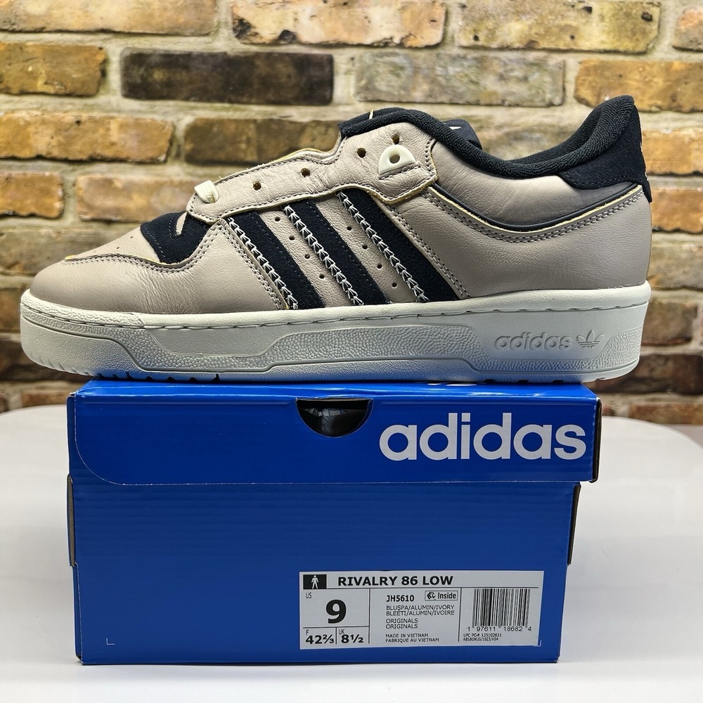 Mens Size 9 - adidas Rivalry 86 Low Originals Blue Spark Alumina Ivory JH5610